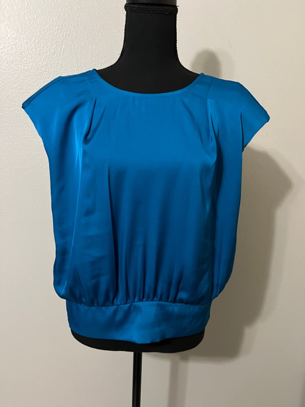 Express Satin top with shoulder pads. NWT. Size L